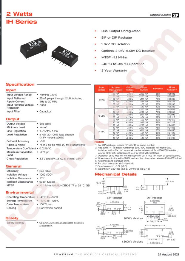 XP Power IH1215D