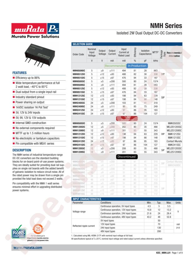 muRata NMH0512DC