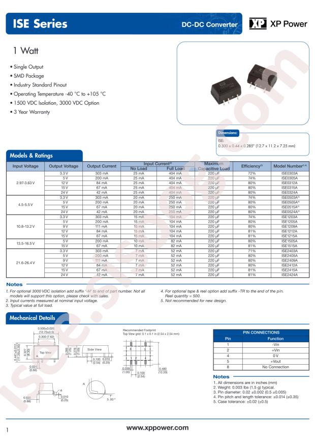 XP Power ISE0505A