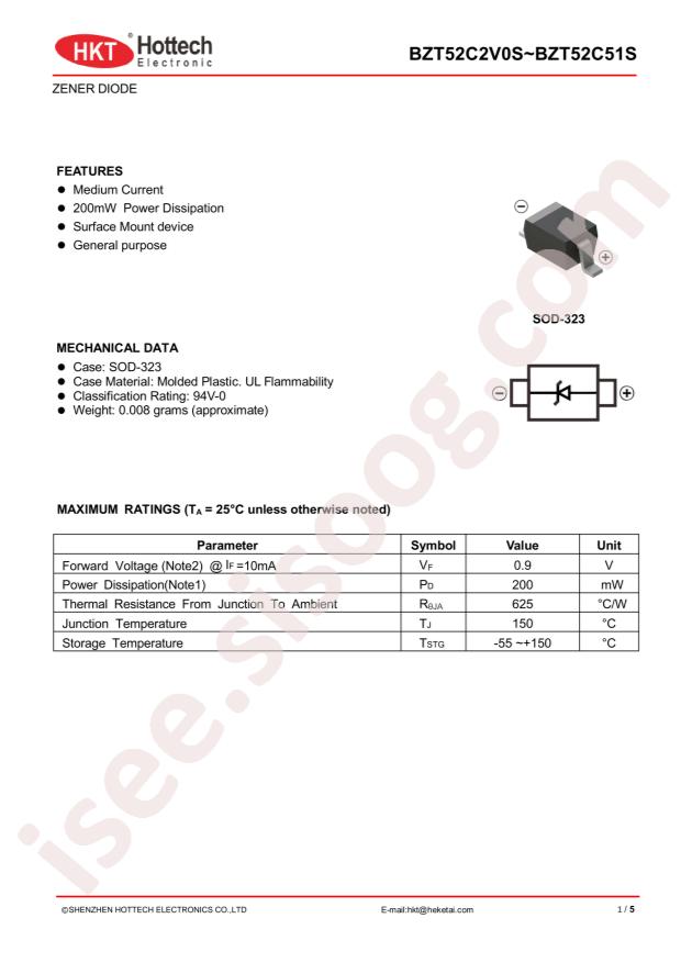 Guangdong Hottech BZT52C6V2S