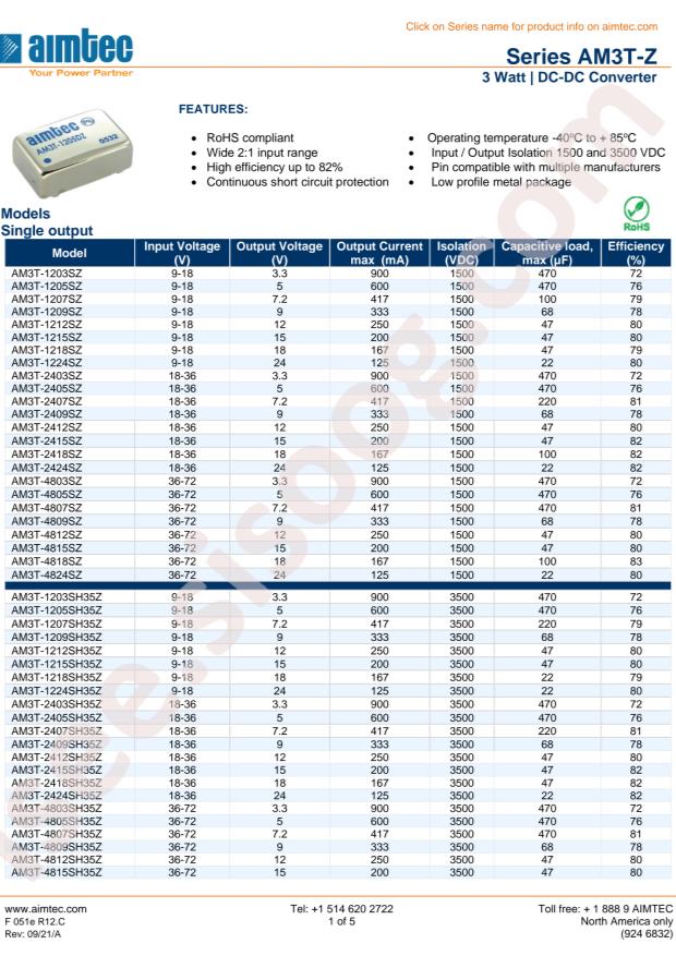 Aimtec AM3T-4805SH35Z