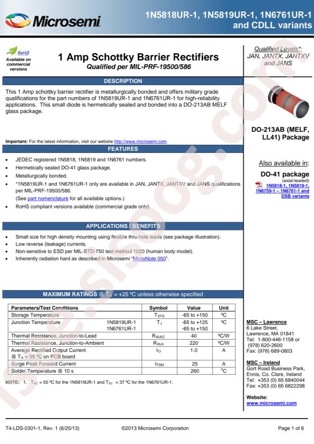 MICROCHIP CDLL1A80