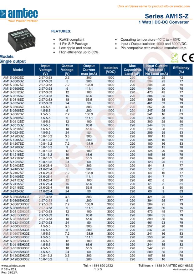 Aimtec AM1S-0524SZ