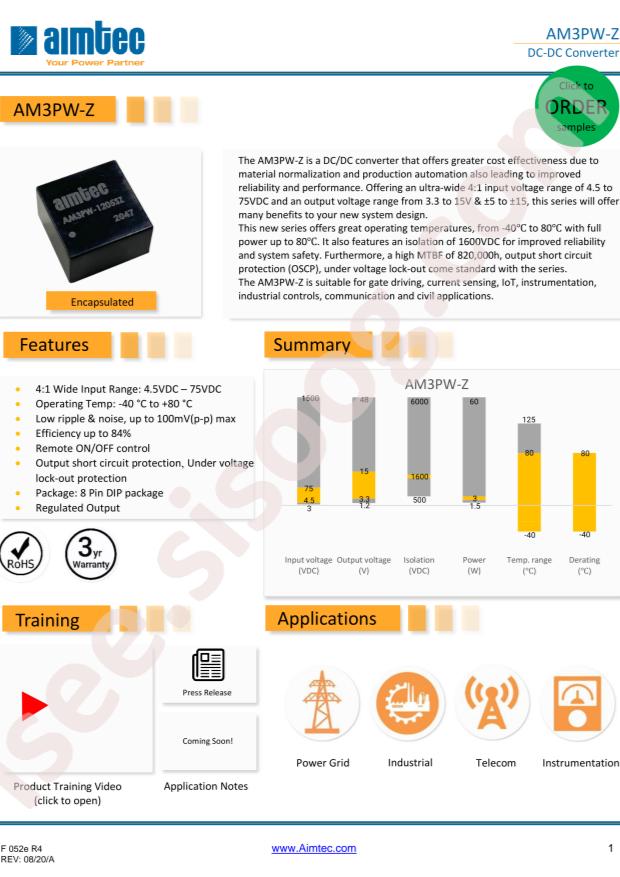 Aimtec AM3PW-1203SZ