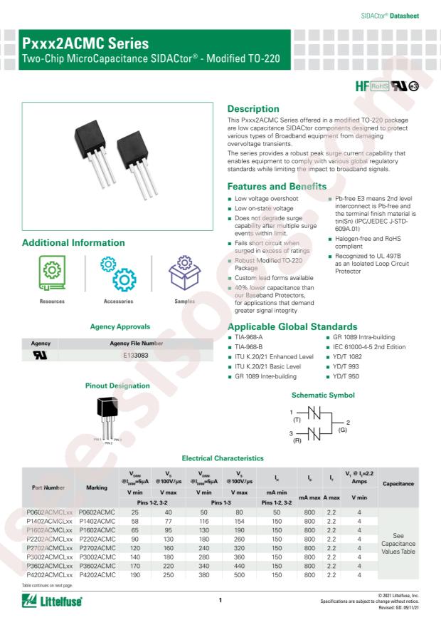 Littelfuse P4202ACMCL