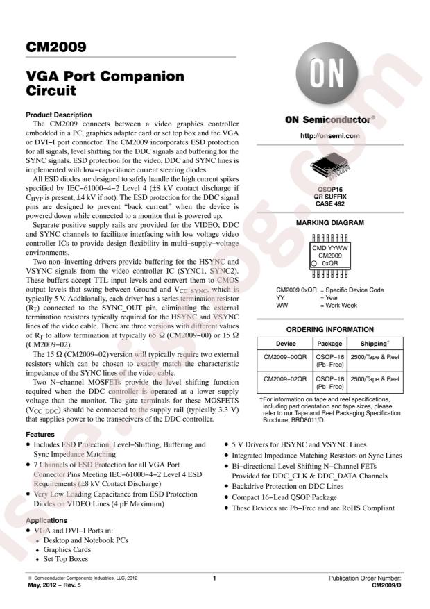 onsemi CM2009-02QR