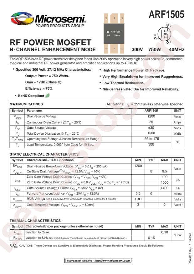 MICROCHIP ARF1505