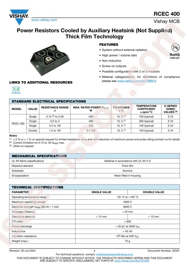 VISHAY RCEC400GS1500KB