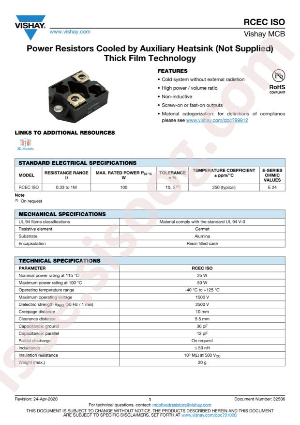 VISHAY RCECISOVS1500KB