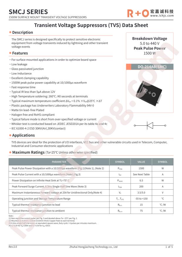 R+O SMCJ20A