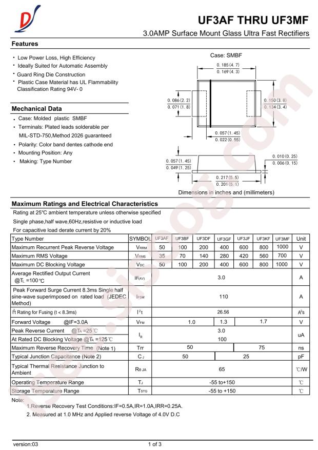 DIYI Elec Tech UF3DF