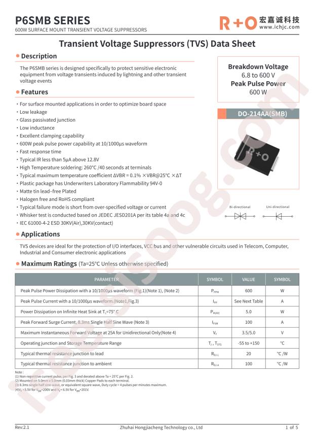 R+O P6SMB200A