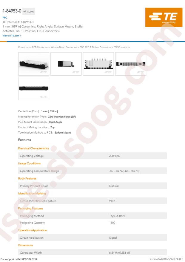 TE Connectivity 1-84953-0