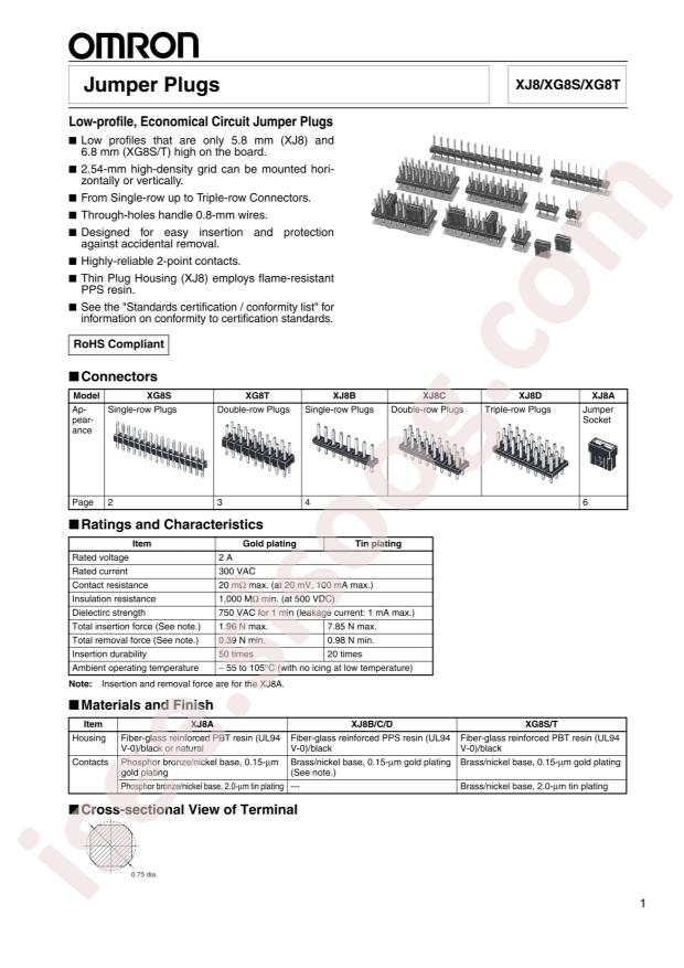 OMRON XG8T-1231
