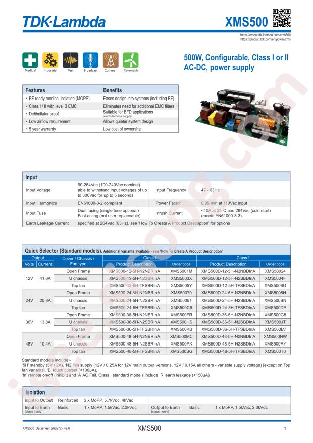 TDK XMS500NW
