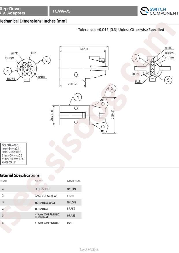 Switch Components TCAW-75