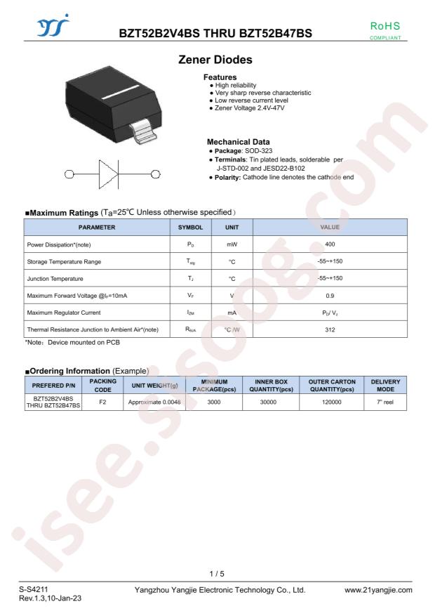 YANGJIE BZT52B8V2BS