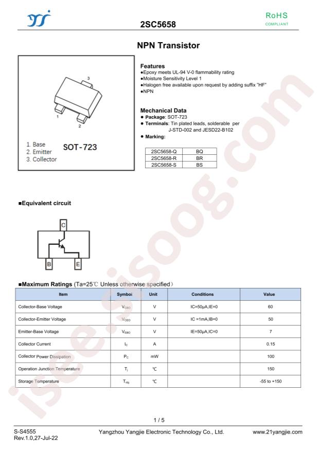 YANGJIE 2SC5658-R