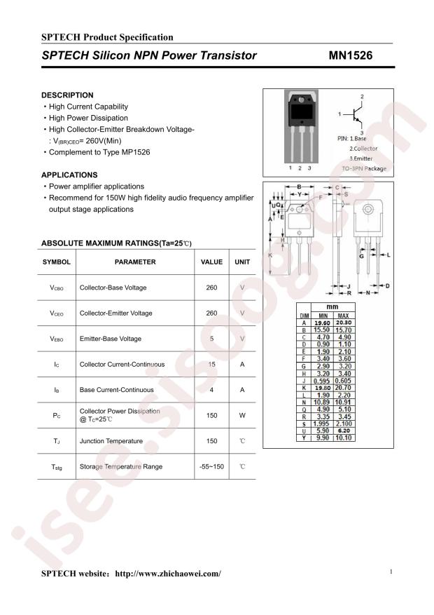 SPTECH MN1526