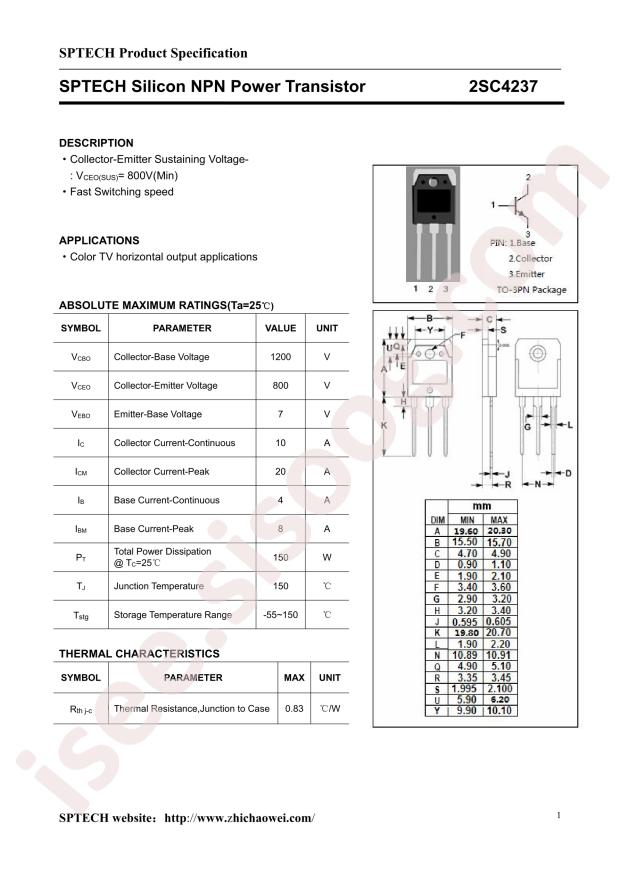 SPTECH 2SC4237