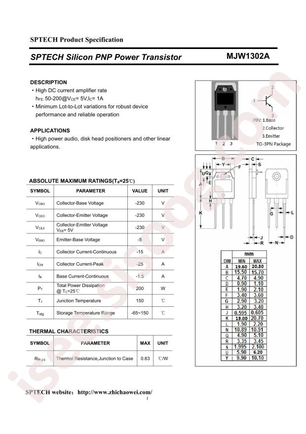 SPTECH MJW1302A