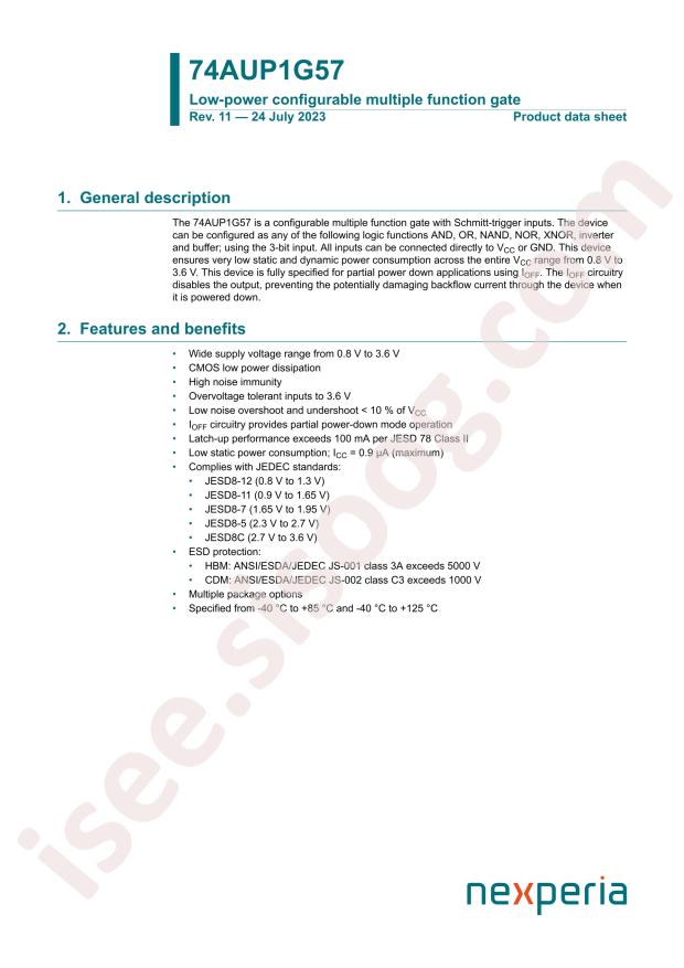 Nexperia 74AUP1G57GM,115