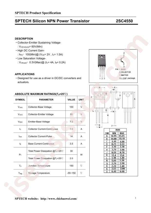 SPTECH 2SC4550