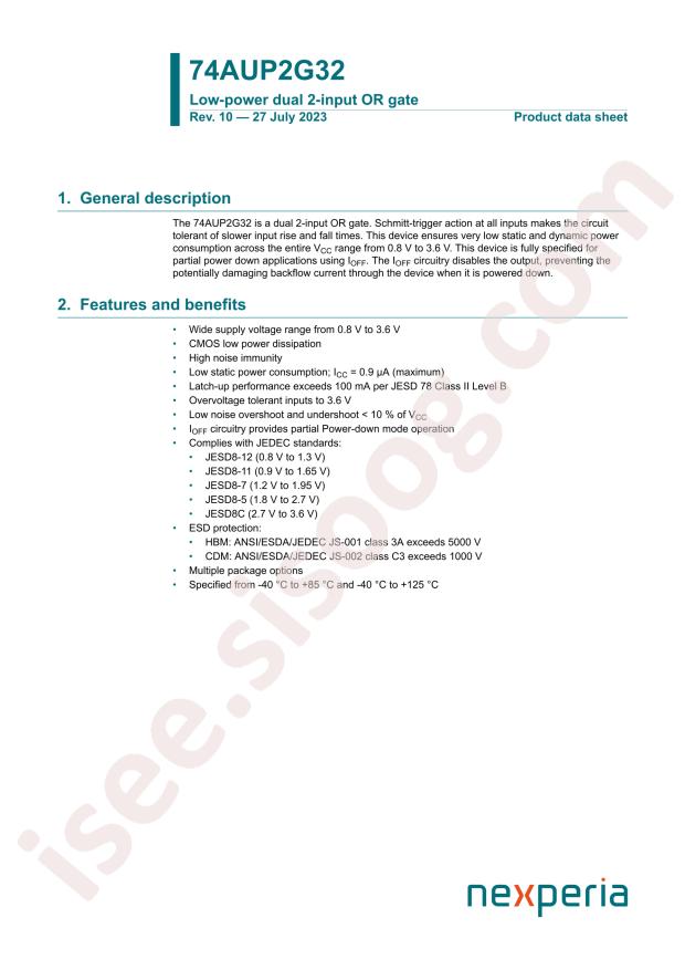 Nexperia 74AUP2G32GT,115