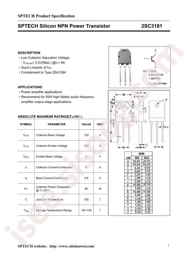 SPTECH 2SC3181