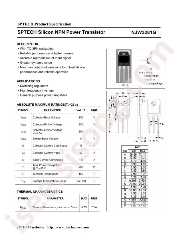 SPTECH NJW3281G