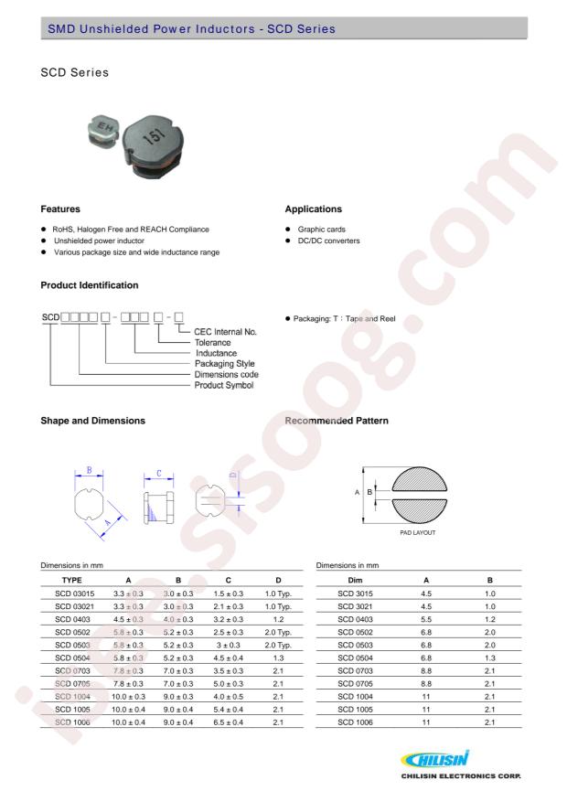 Chilisin SCD0705T-4R7M-N