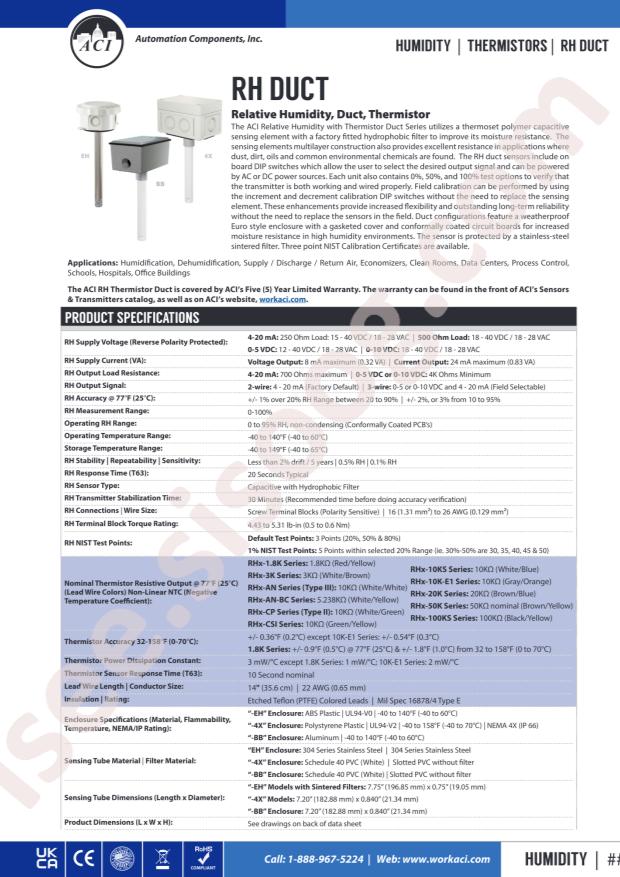 Automation Components, Inc. A/RH1-1.8K-D