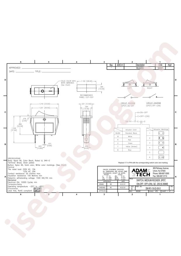 ADAM TECH SW-R1-1A-E-Y2-1