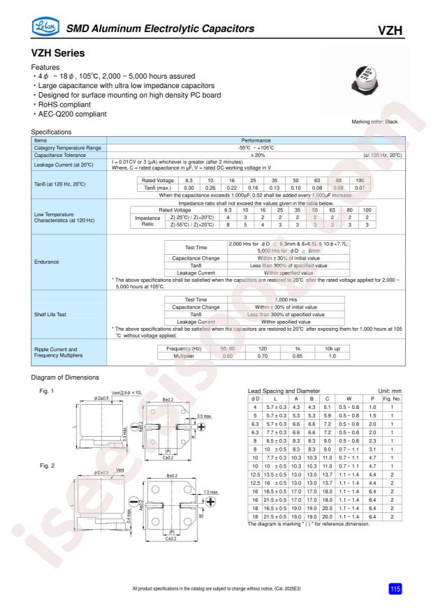 Lelon VZH221M1CTR-0607