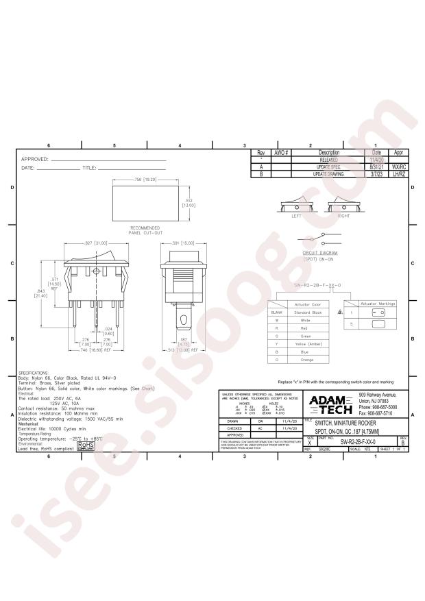 ADAM TECH SW-R2-2B-F-W5-0