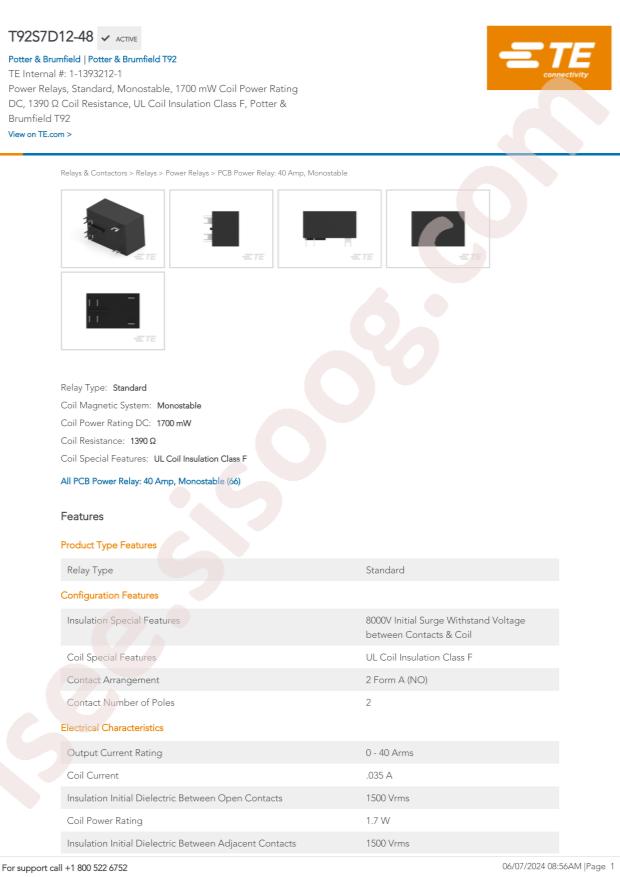 TE Connectivity T92S7D12-48