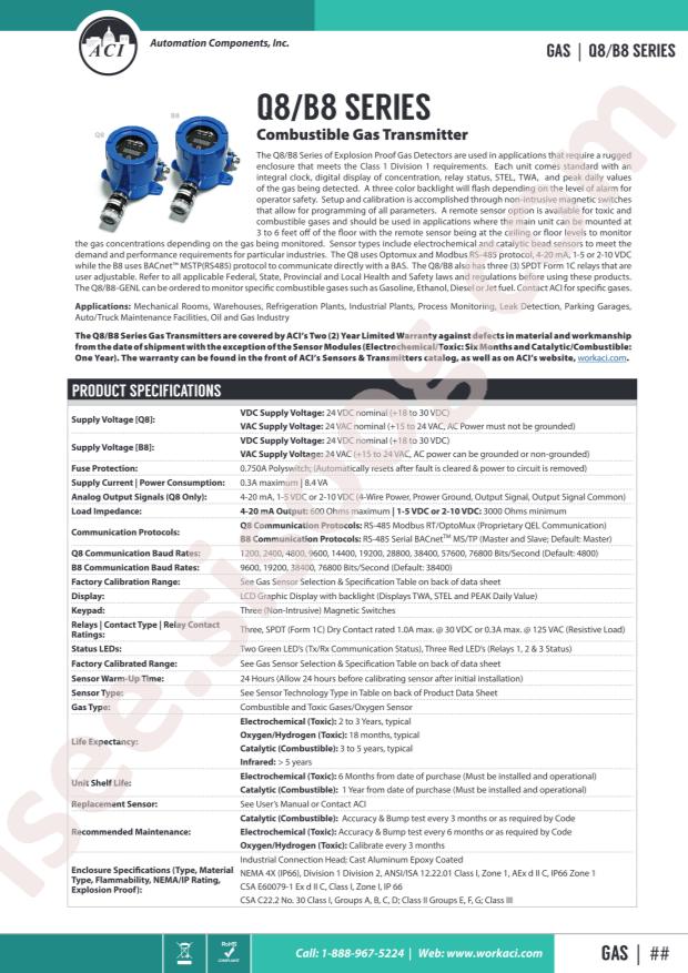 Automation Components, Inc. Q8-O2-25V-O-X