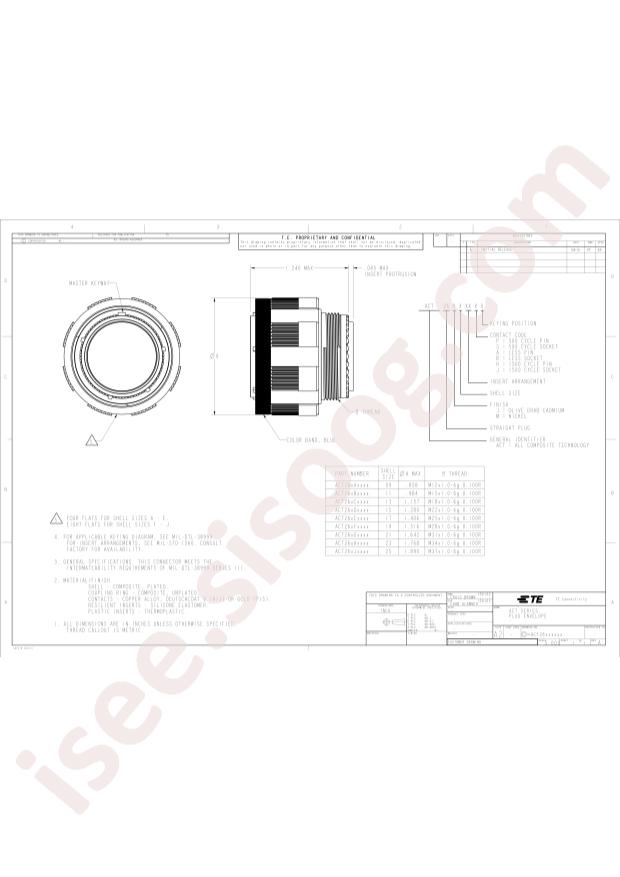 TE Connectivity YACT26MJ20HC000000
