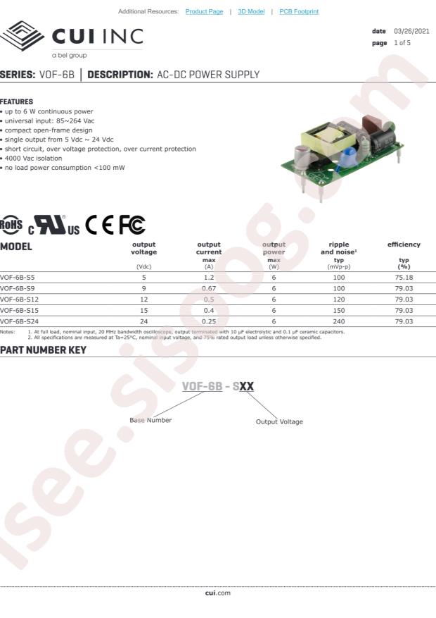 CUI VOF-6B-S9