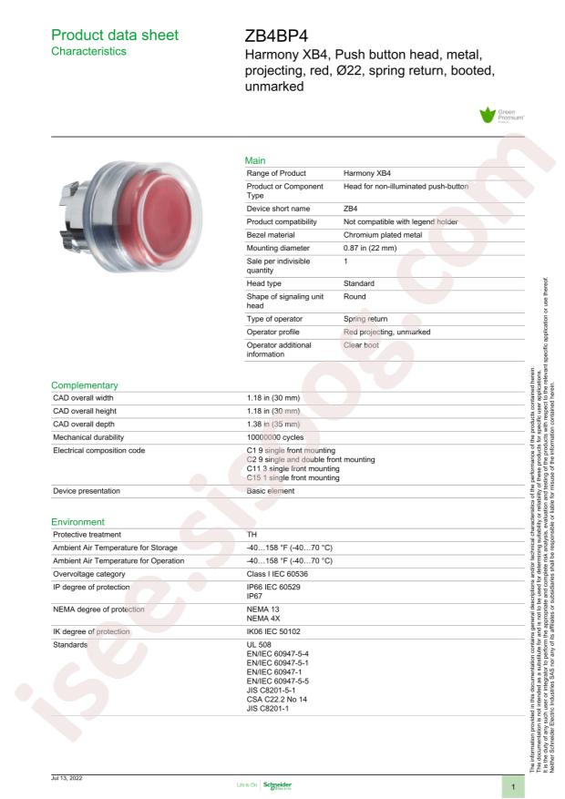 Schneider ZB4BP4
