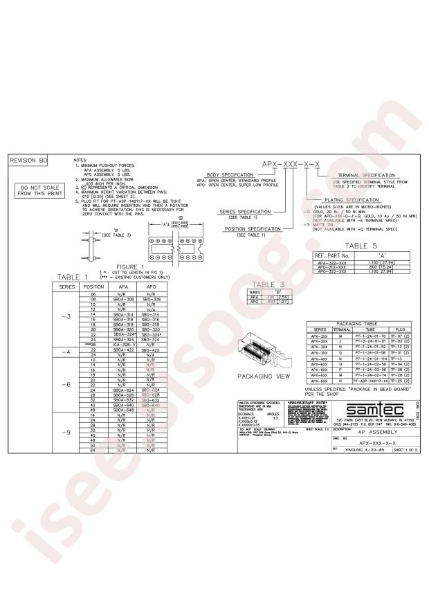 Samtec APA-316-G-M