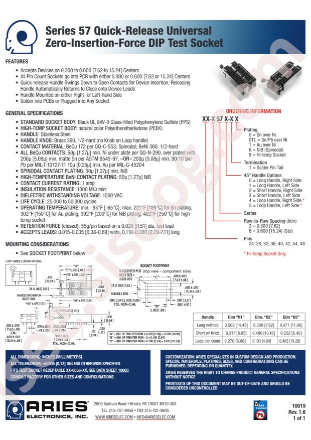 Aries Electronics, Inc. 36-3572-11