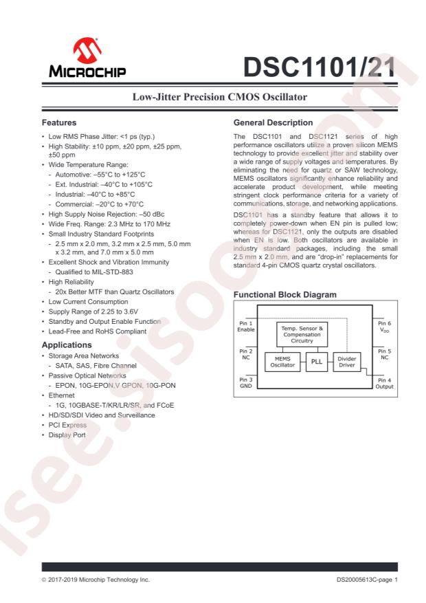 MICROCHIP DSC1101BM2-PROG