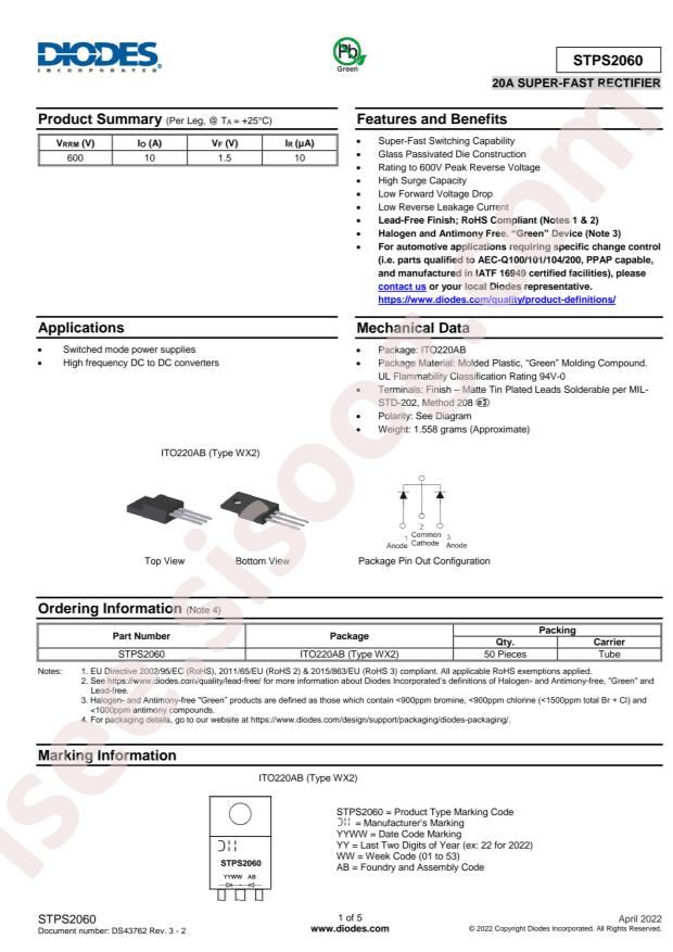 DIODES STPS2060
