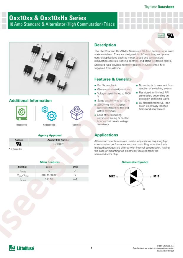Littelfuse Q4010RH5TP