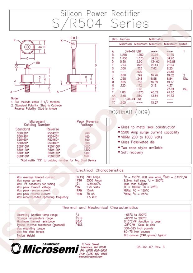 MICROCHIP S50420TS