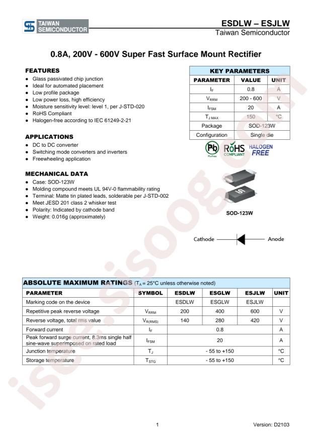 Taiwan Semiconductor ESDLW RVG