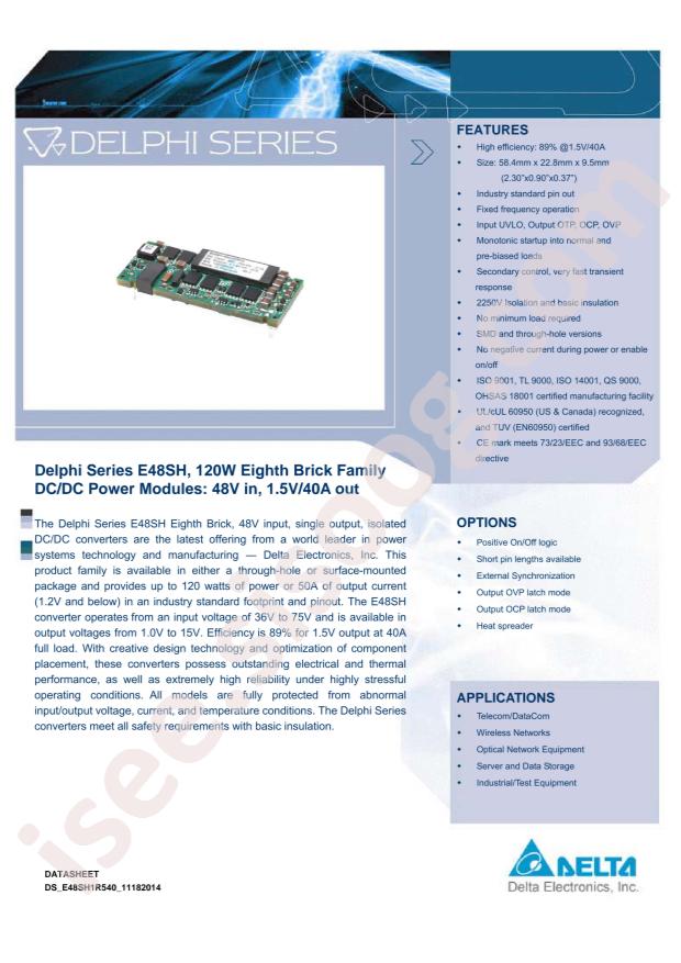 DELTA E48SH1R540NRFA