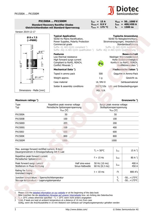 DIOTEC PX1500M