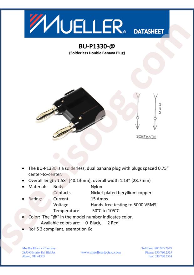 Mueller Electric BU-P1330-0-9LF